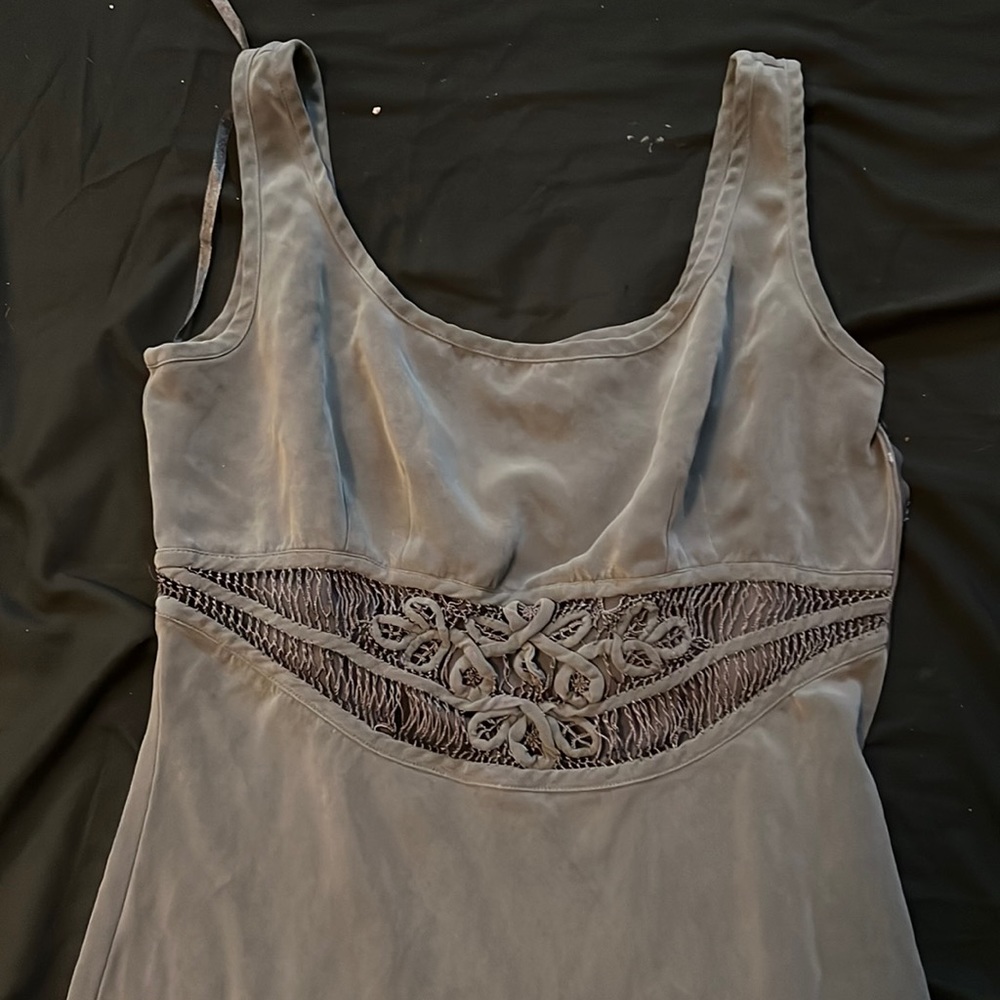 Grey lace dress